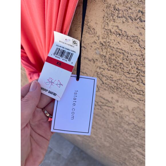 NWT - 1. State Women's wrap T-Shirt dress - XS - Picture 6 of 7